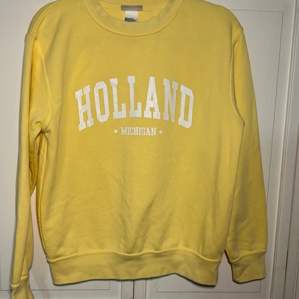 Holland, Michigan Crewneck, Size S, Made for the logo to be lightly distressed